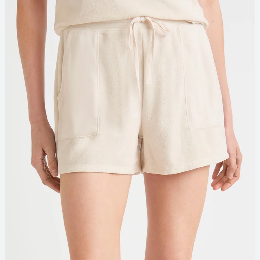 Women's Splendid Terry Shorts in Cream - Size XL NWOT